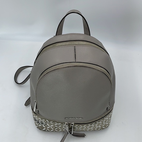Micheal Kors Rhea Medium Embellished Leather Backpack - Picture 4 of 13